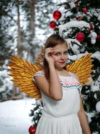 Золоті крила янгола для Різдвяної вечірки. РУЧНА РОБОТА!