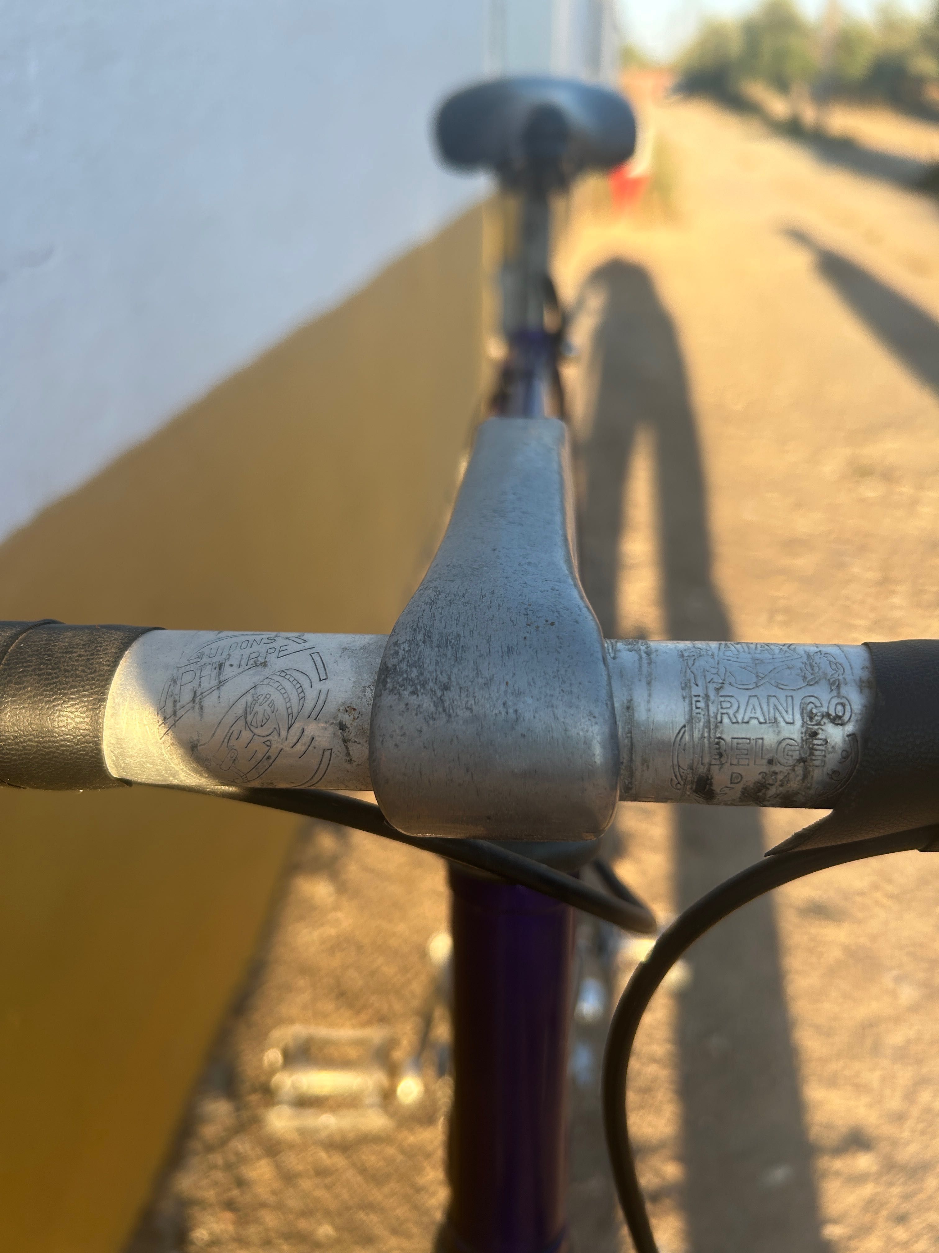 Bicicleta de corrida antiga