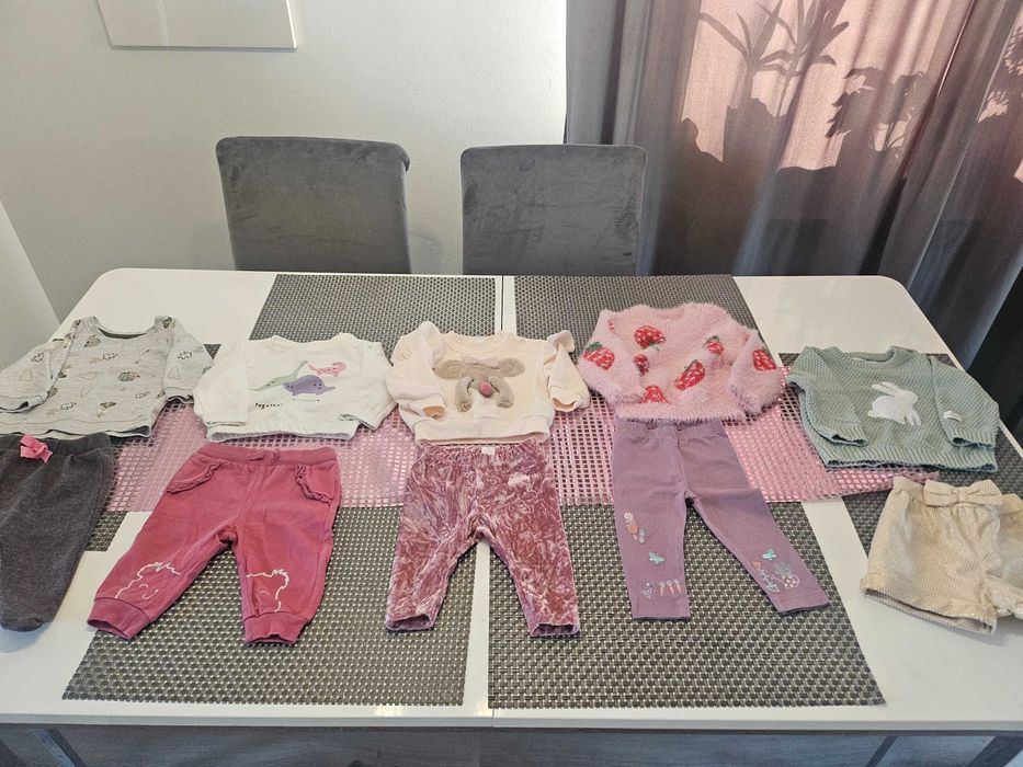 Śliczny zestaw dla małej księżniczki rozm 68