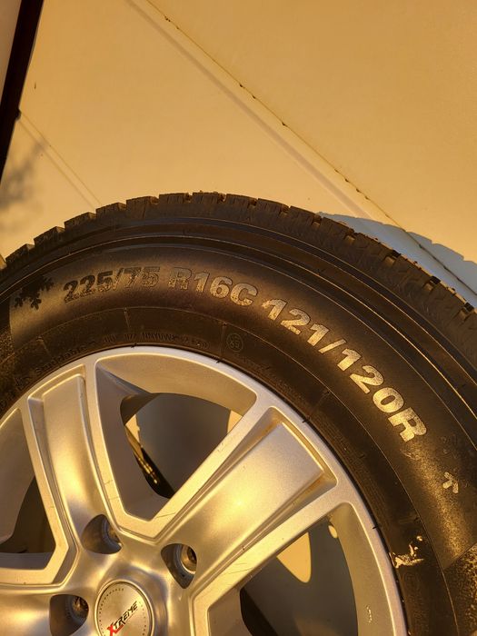 Koła alufelgi ducato maxi 5x130 225/75r16c zimowe z kolcami