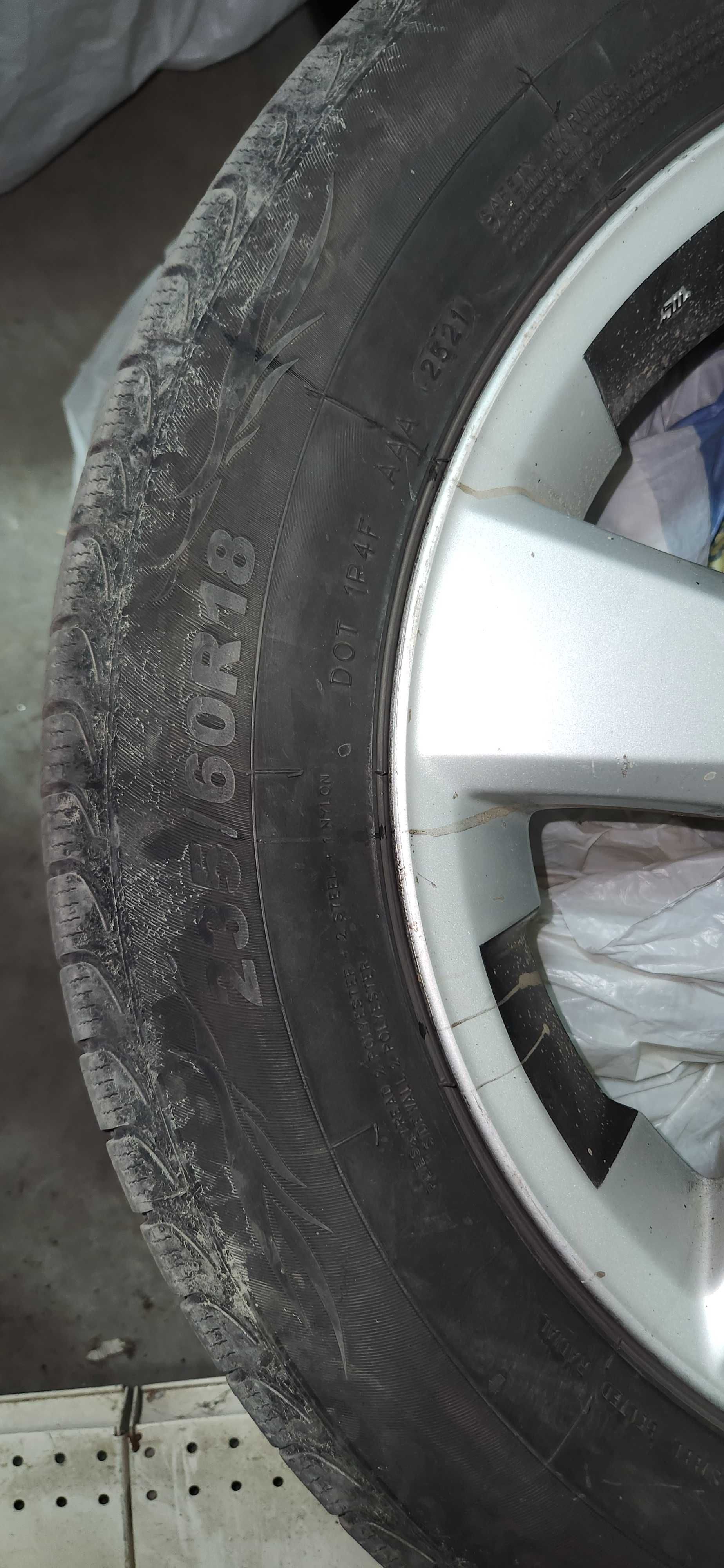 Диски оригінальні lexus rx з зимовою резиною 235/60 r18, 4 колеса