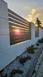 Ogrodzenie aluminiowe poziome HORIZONTAL 100x20 aluminium na wymiar