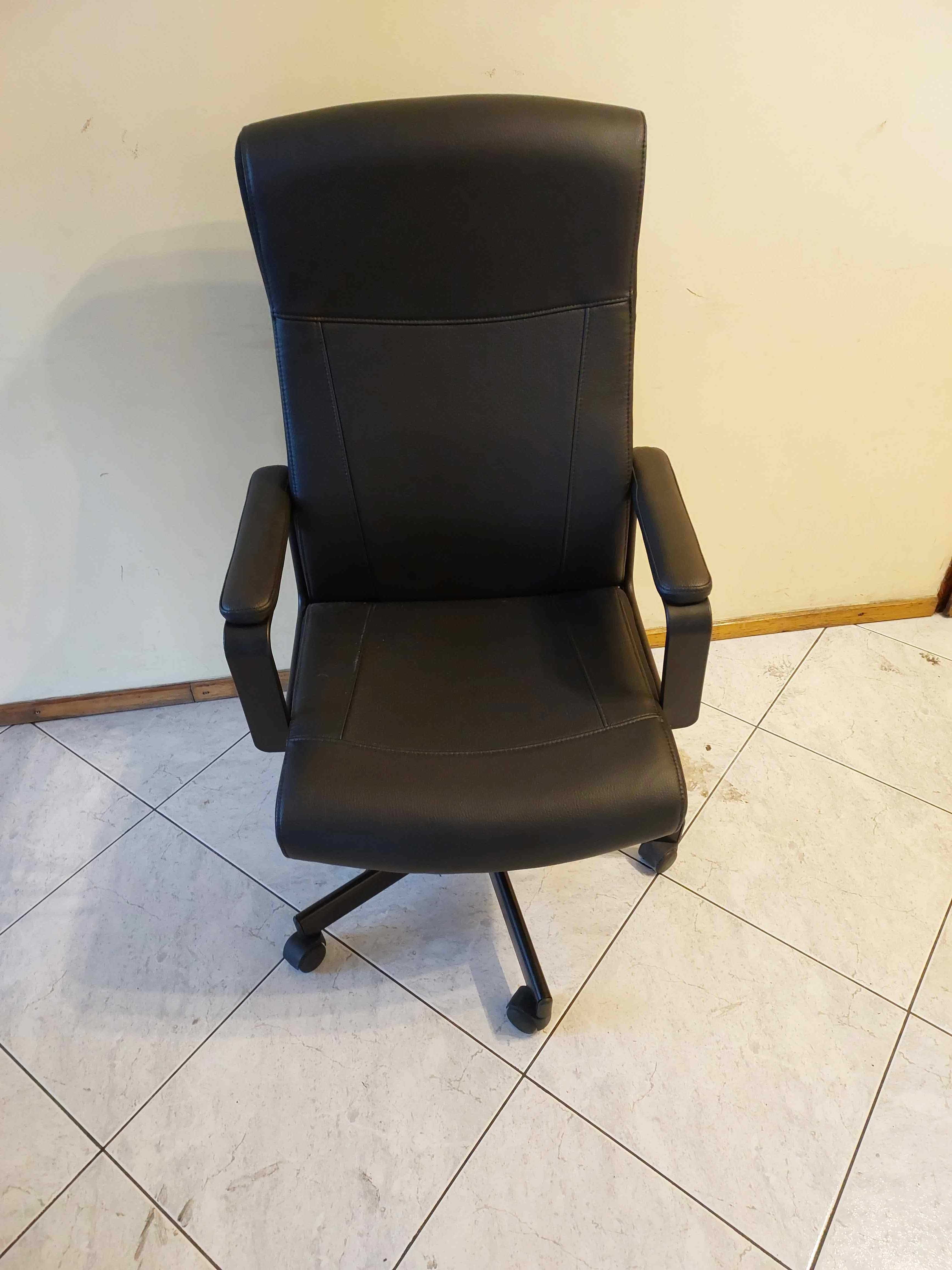 krzesło fotel Millberget Ikea nowe czarne do biura do domu-20%