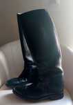Botas de montar em pele