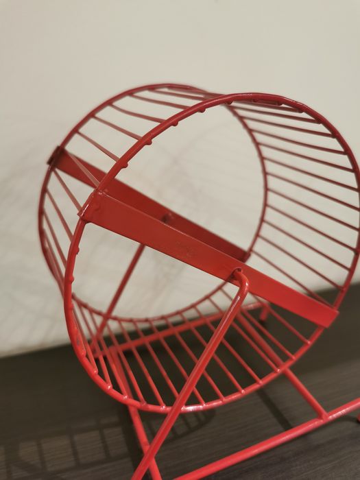 kołowrotek dla chomika myszy 14 cm metalowy