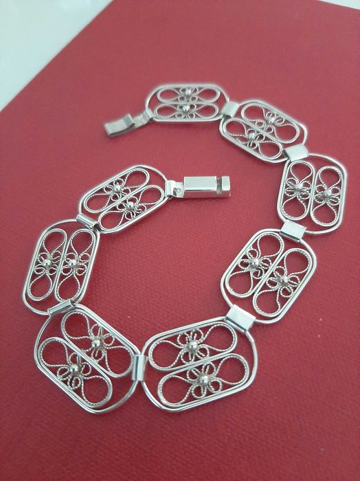 Stara bransoleta filigran. Srebro pr.3