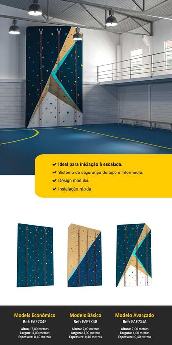 PAREDES DE ESCALADA PARA ESCOLAS – PRONTAS A INSTALAR