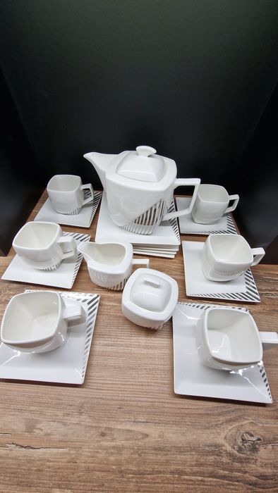 Zestaw kawowy porcelana 6szt