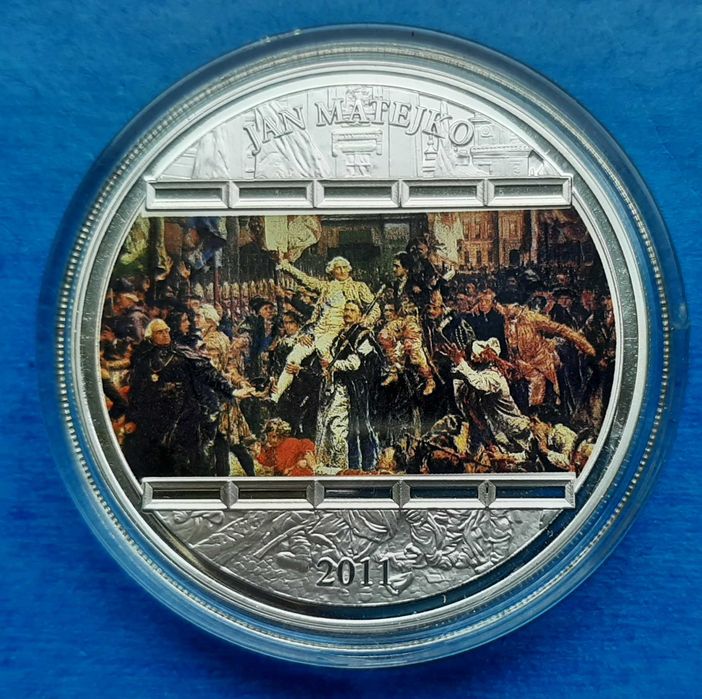 Medal w formie monety Konstytucja 3 Maja + pudełko ekspozycyjne
