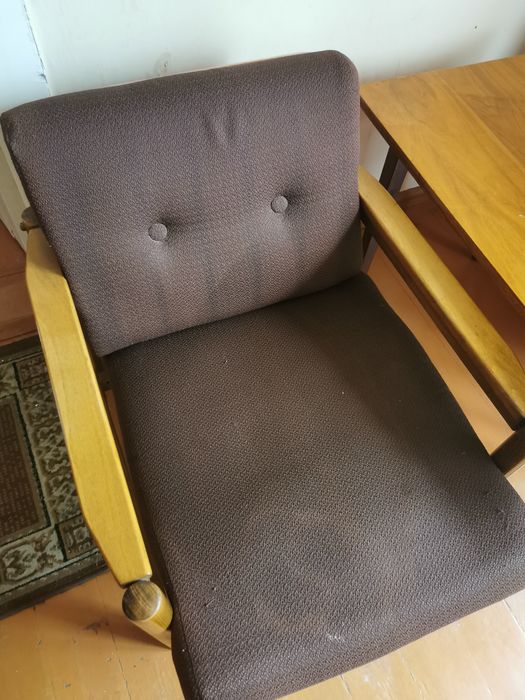 Zestaw dwóch foteli Radomsko PRL