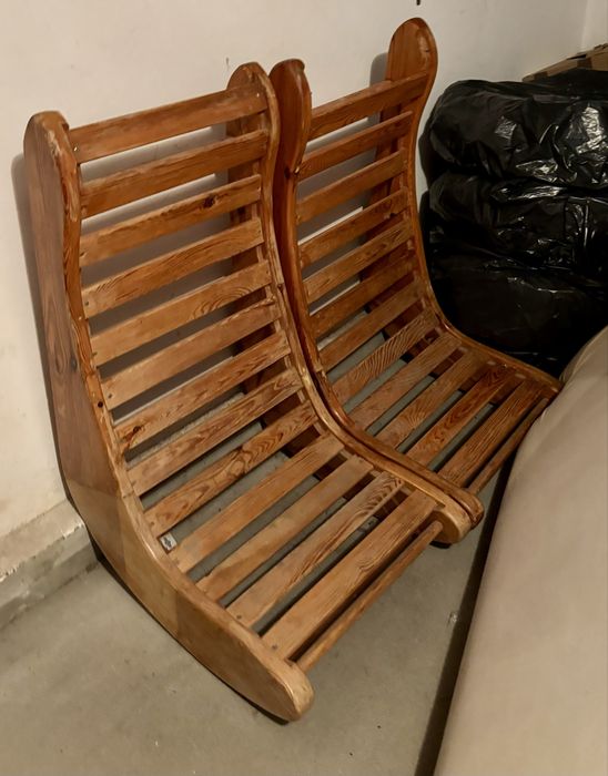 Drewniane bujane leżaki – solidne