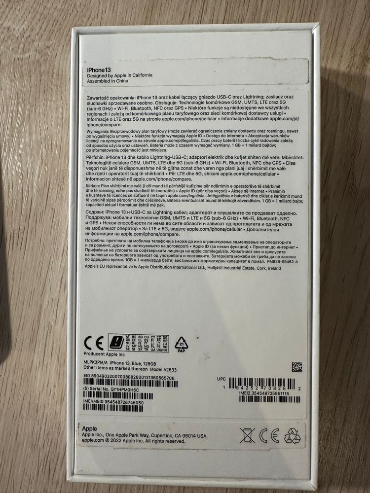 iPhone 13 128 GB Niebieski