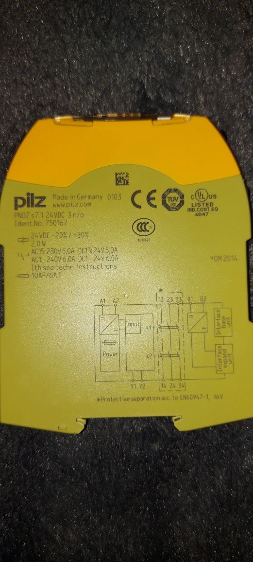 PILZ PNOZ s7.1 24VDC 3n/o