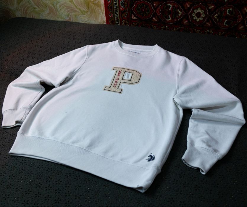 Свитшот us polo assn raf simons type белый