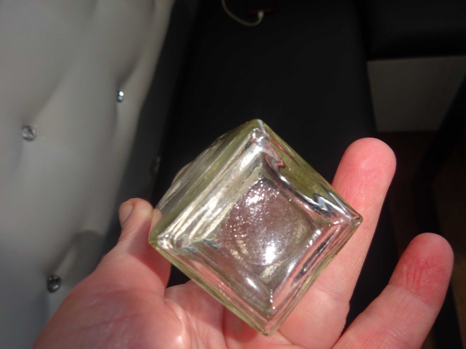 solniczka pieprzniczka szklana PRL 10,5 cm