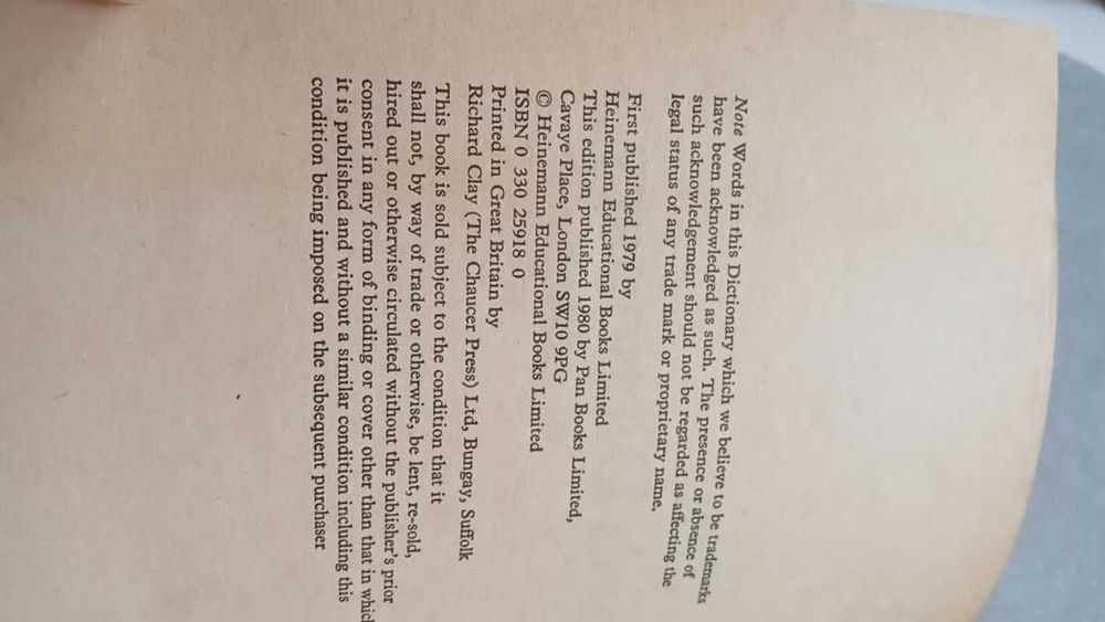 The Pan Dictionary 1979