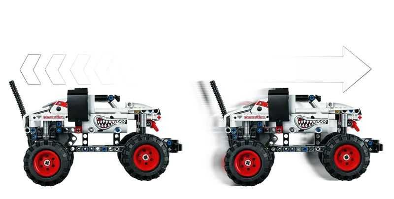 Nowe LEGO Technic Monster Jam Mutt Dalmatian samochód zabawka klocki