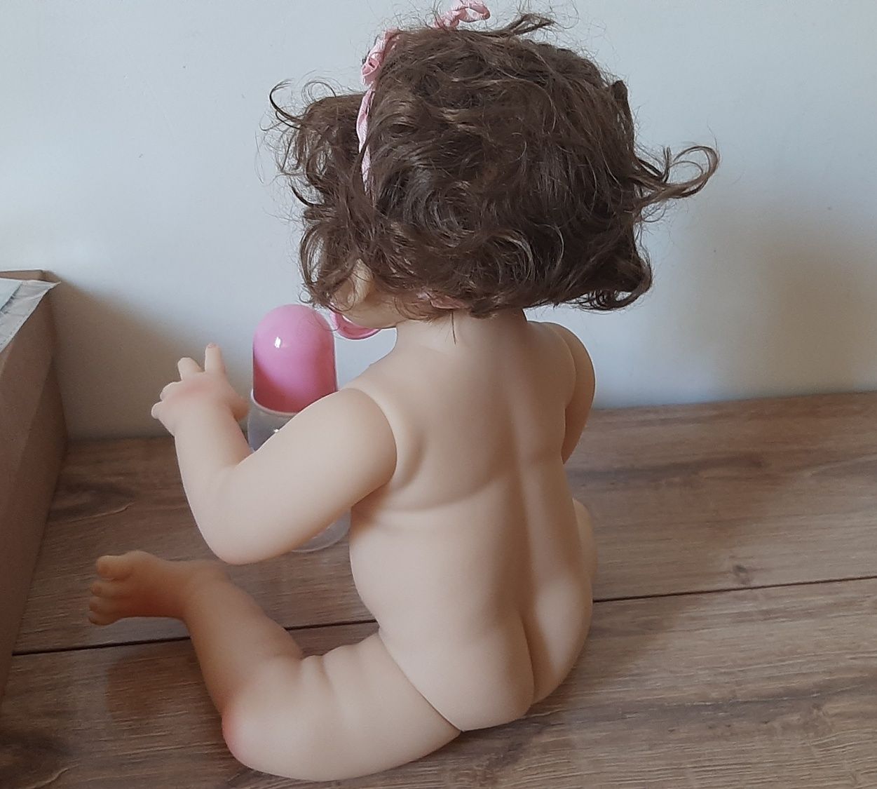 Оригинальная кукла reborn beby Dol 48 см.Врощенные волосы.Силикон.
