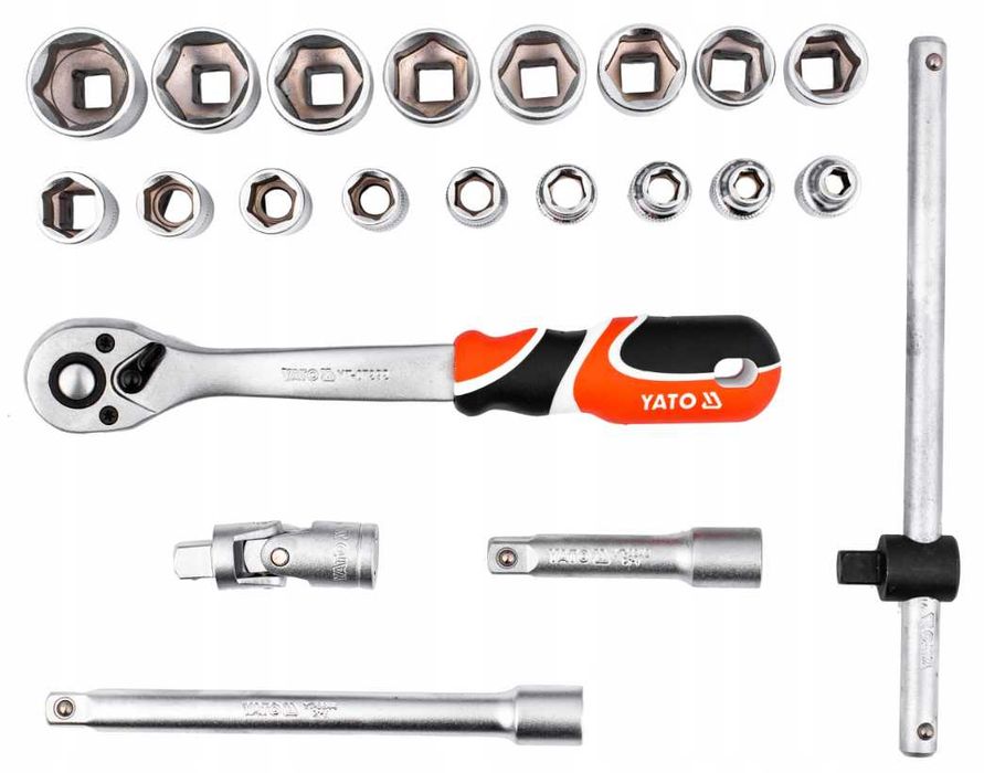 Zestaw Kluczy Nasadowych Klucze Nasadowe Bity Nasadki YATO (GRATIS)