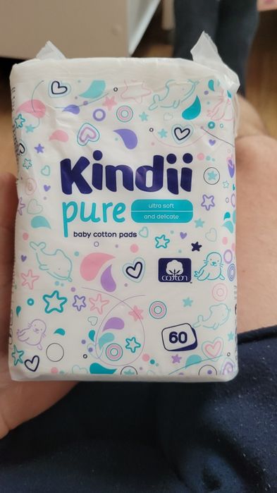 Kindii pure płatki bawełniane dla niemowląt