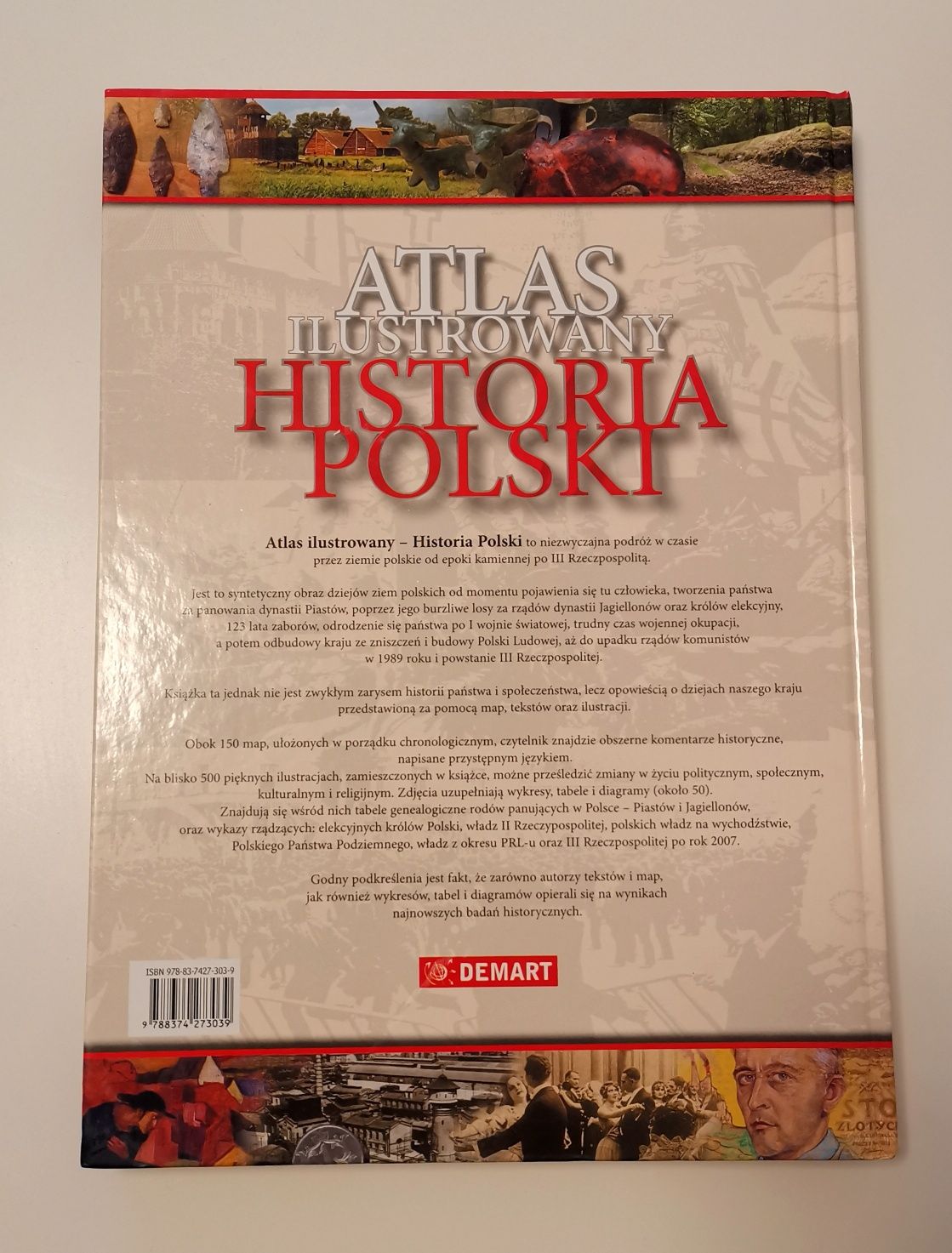 Książka Atlas ilustrowany "Historia Polski" Demart komunia