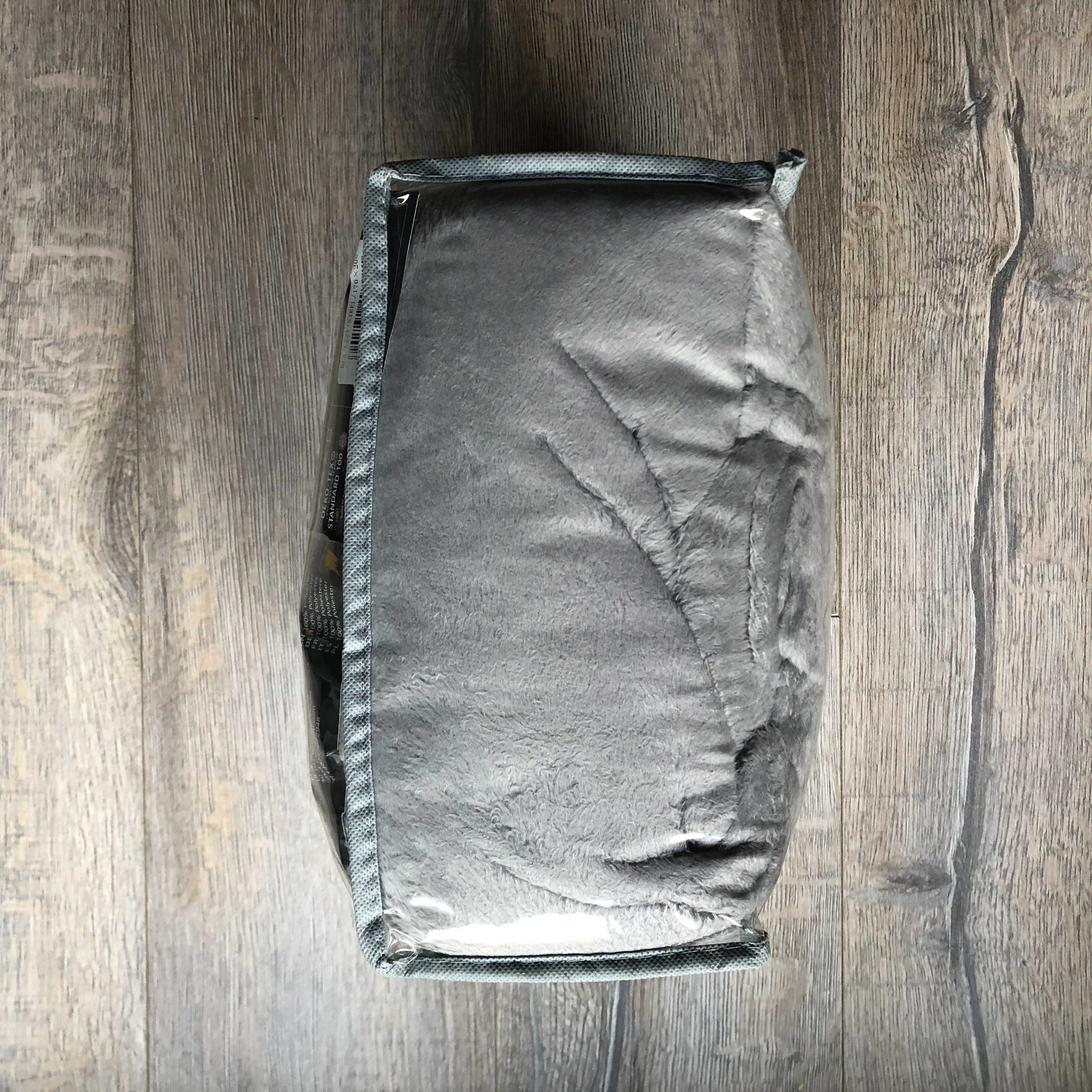 Nowy Nie używany Koc z rękawami LAZY DecoKing szary stalowy 170x200 cm