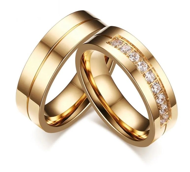 Alianças 6mm ouro Laminado 18k