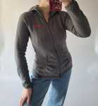 Szary polar bluza z kapturem the north face tnf XS 34