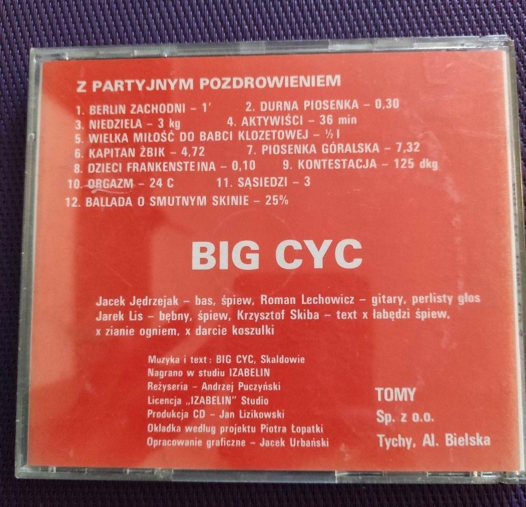 Big Cyc Z Partyjnym Pozdrowieniem wydanie TOMY 1991 r.