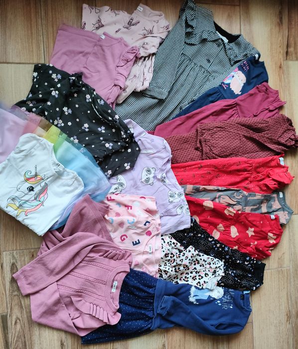 Ubranka dla dziewczynki rozmiar 116