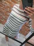 Lniana sukienka w paski oversize premium White Stuff