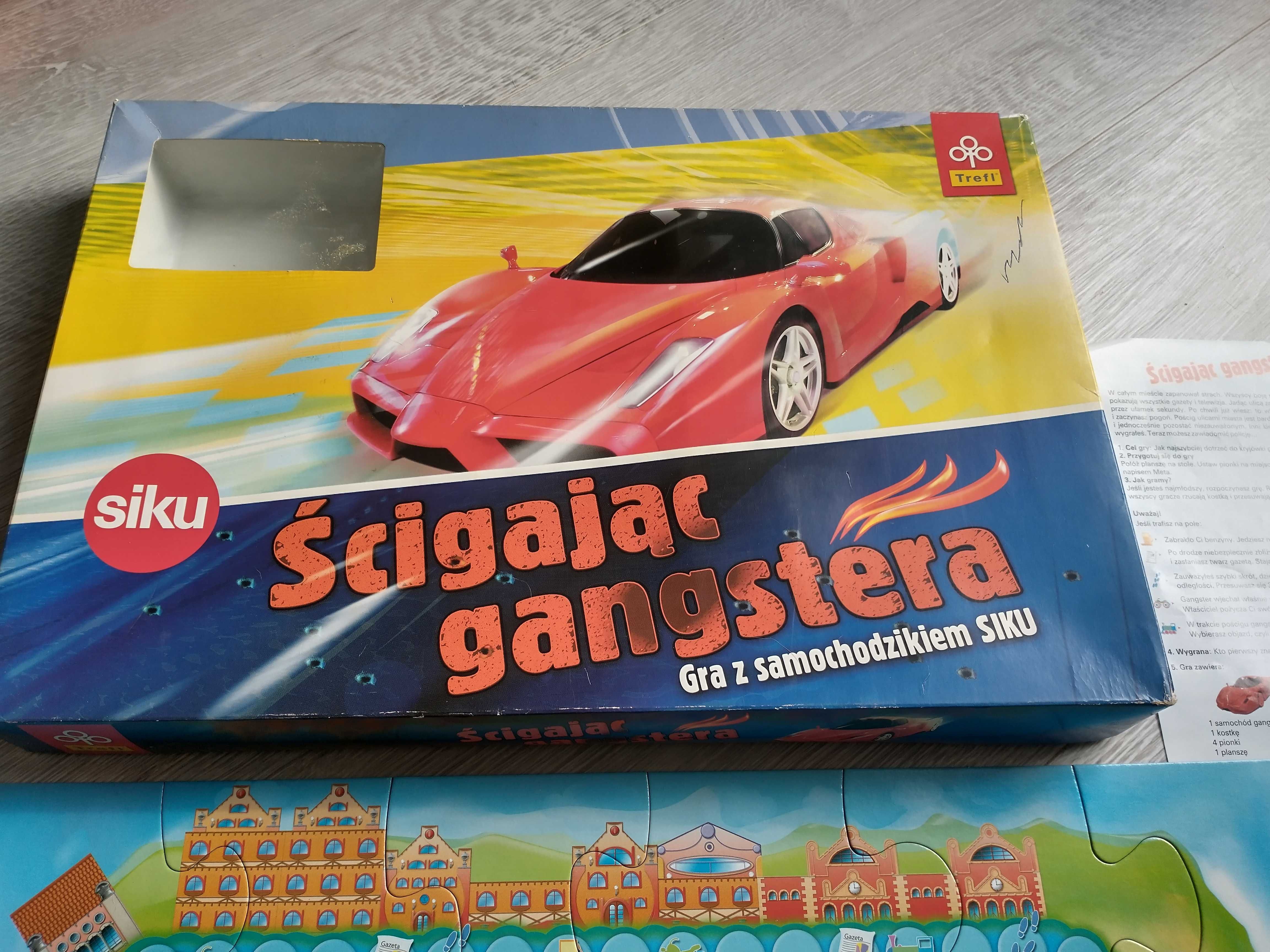 Gra planszowa – Ścigając gangstera (samochodzik siku)