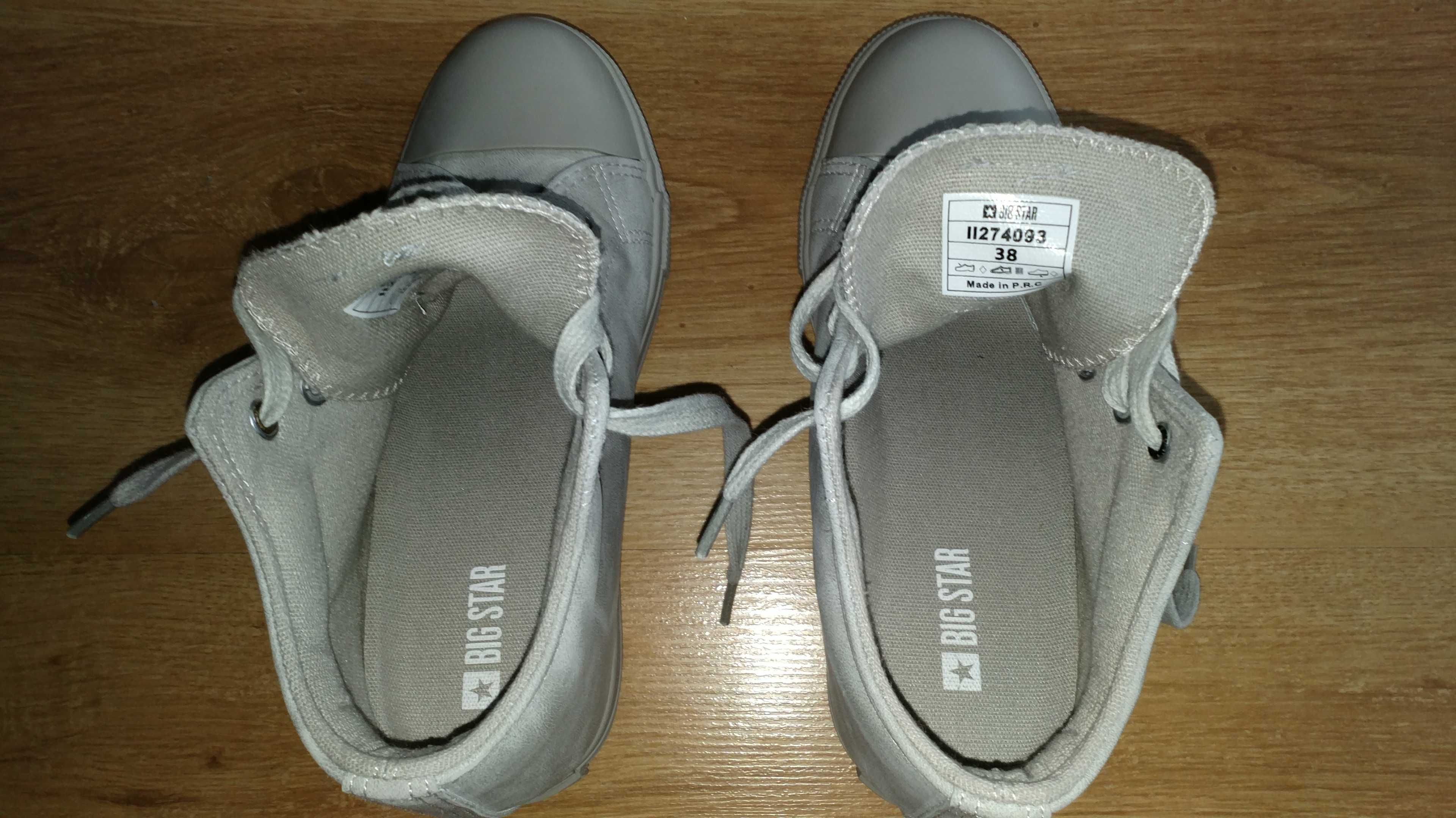 Buty Sneakers Big Star Grey 38