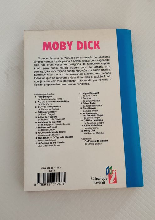 Livro Moby Dick aventuras