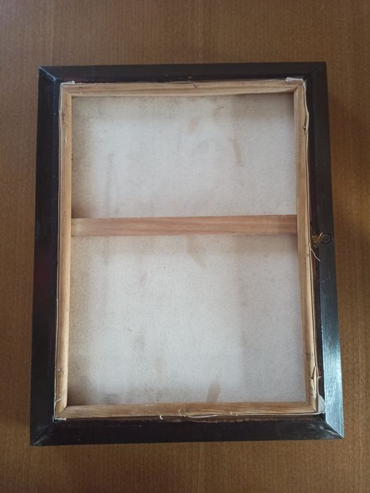 Obraz w ramce stylowej, olej na płótnie 34x26 w. Zewn 41,5x33