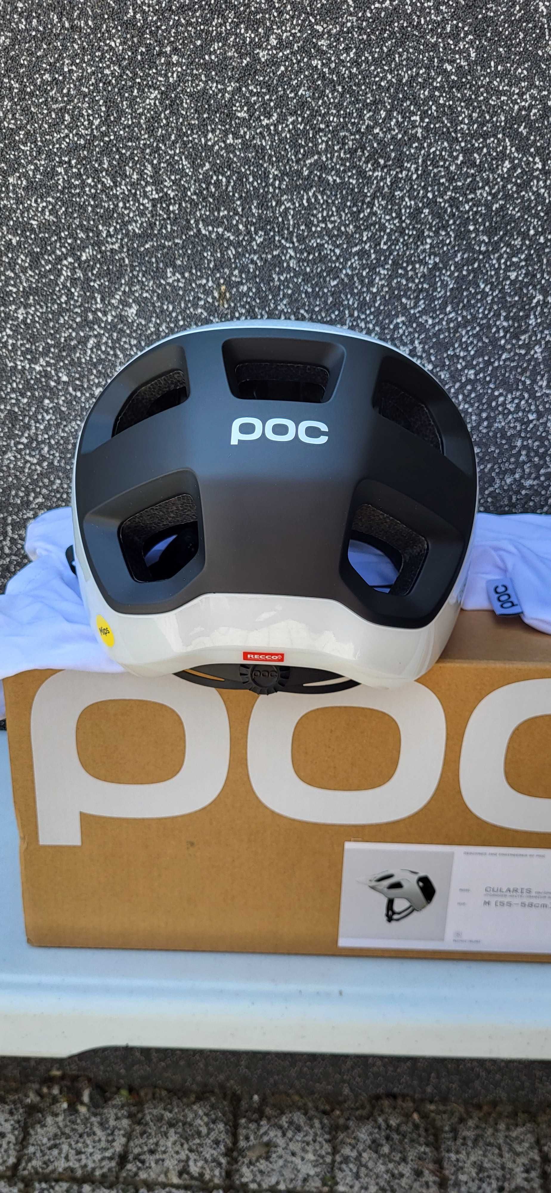 POC Cularis hydrogen white/uranium black M 55-58 cm Kask rowerowy