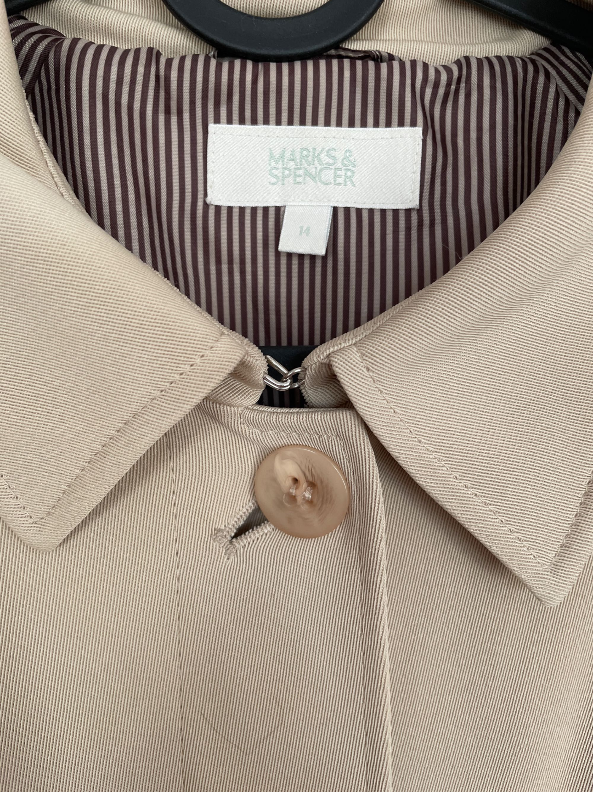 Marks & Spencer klasyczny trencz damski rozmiar 14 oversize XL