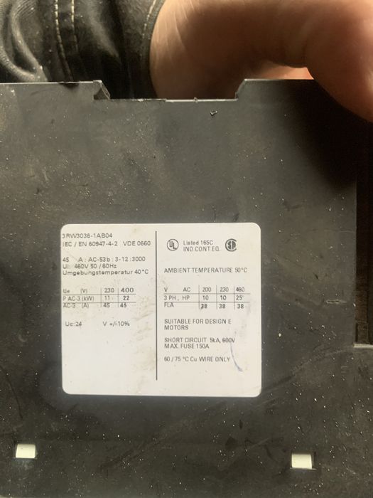 Контактний пучкач Slmens плавного пуску