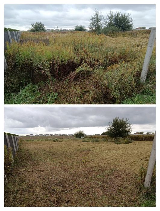 Karczowanie koszenie działek budowlanych, traw, samosiejek, rowów