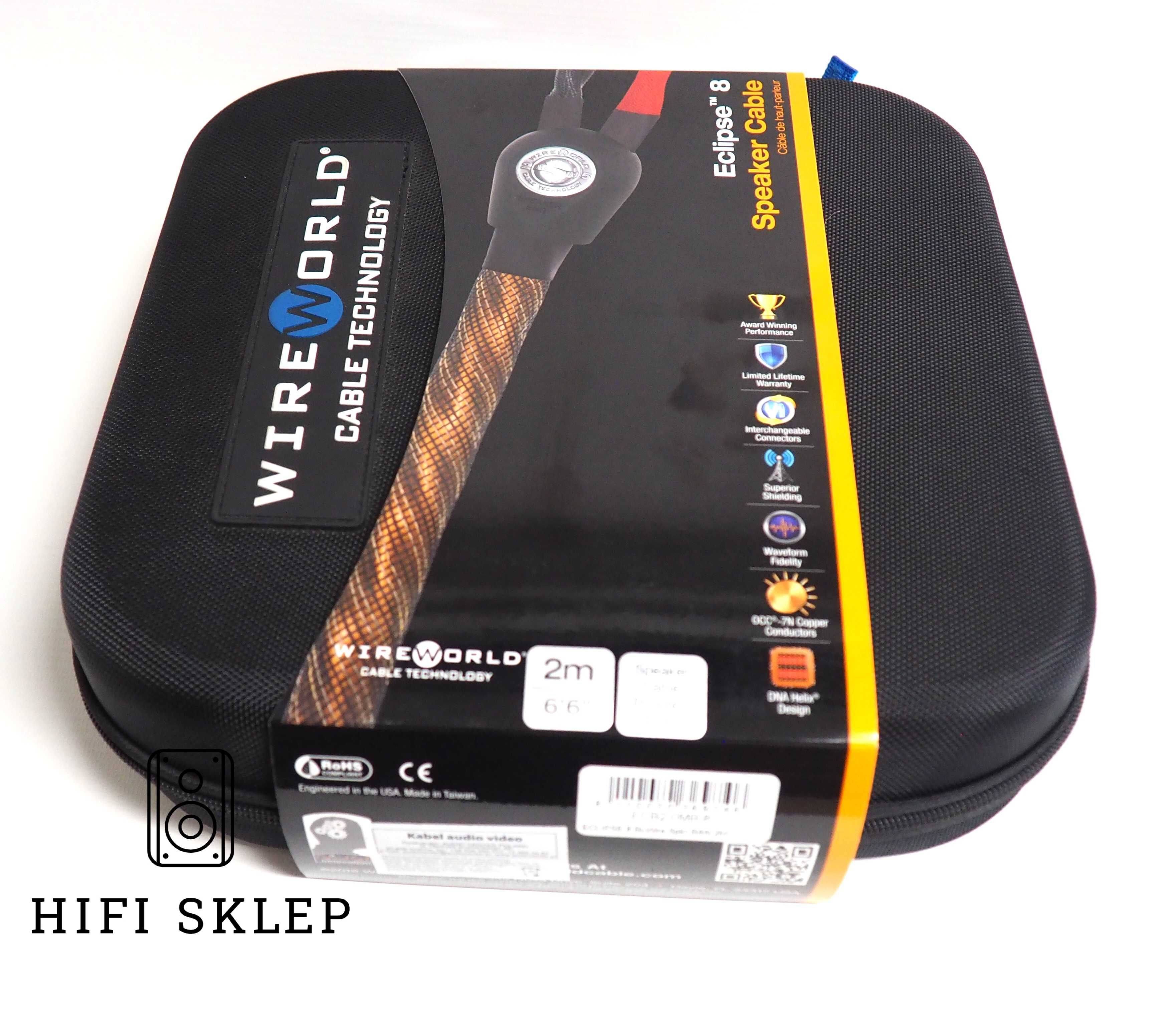 Wireworld ECLIPSE 8 - Kabel głośnikowy Bi-Wire - 2x2,0M /Wyprzedaż !!!