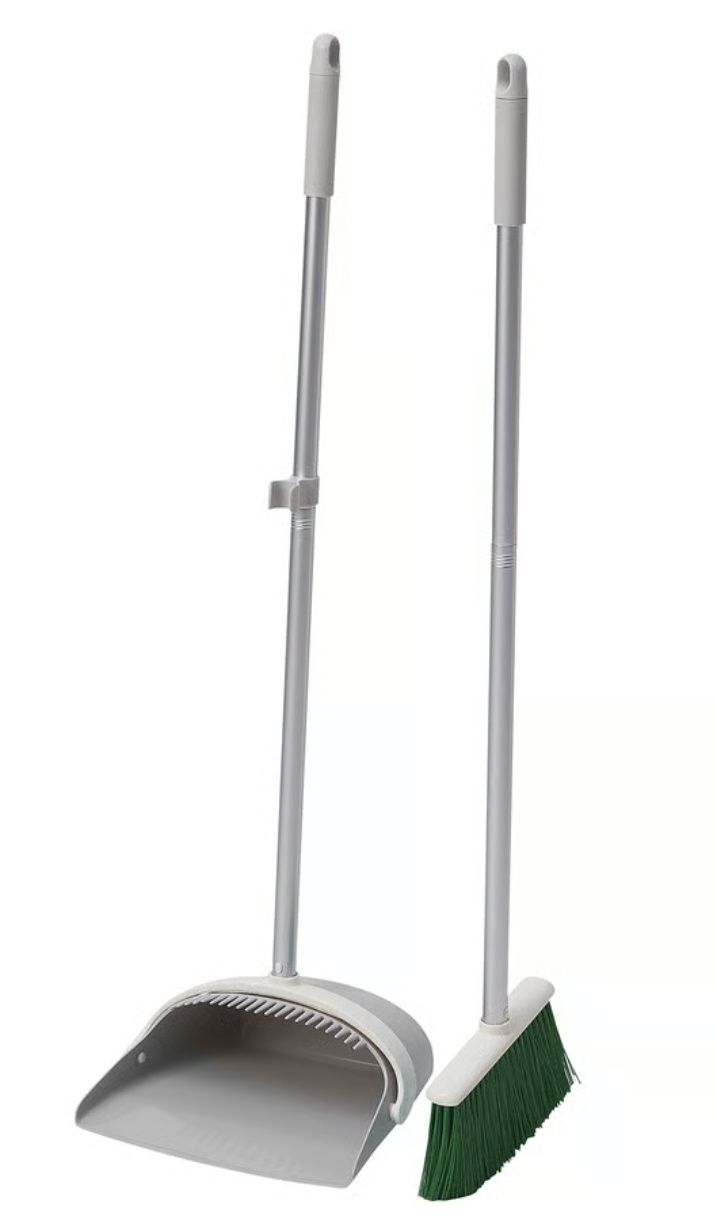 Szczotka/śmietniczka, szary/zielony szczotka zmiotka