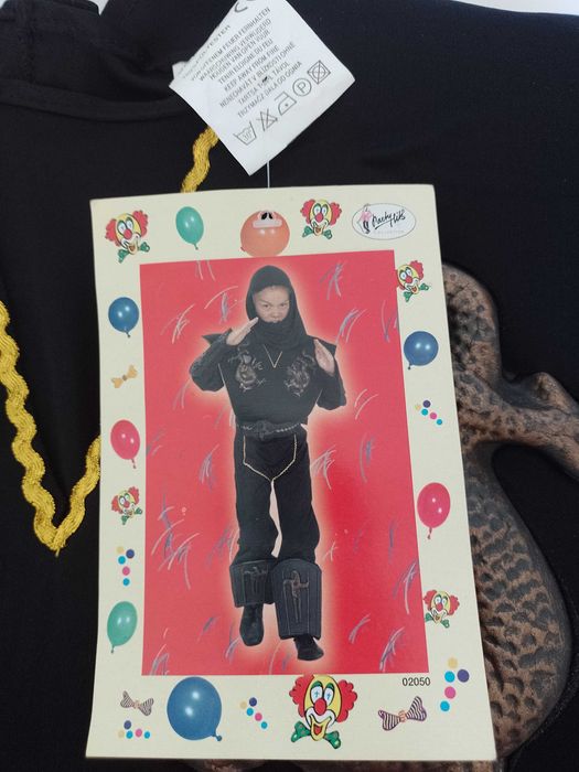 NOWY strój karnawałowy NINJA WOJOWNIK kostium przebranie 110/116 (17)