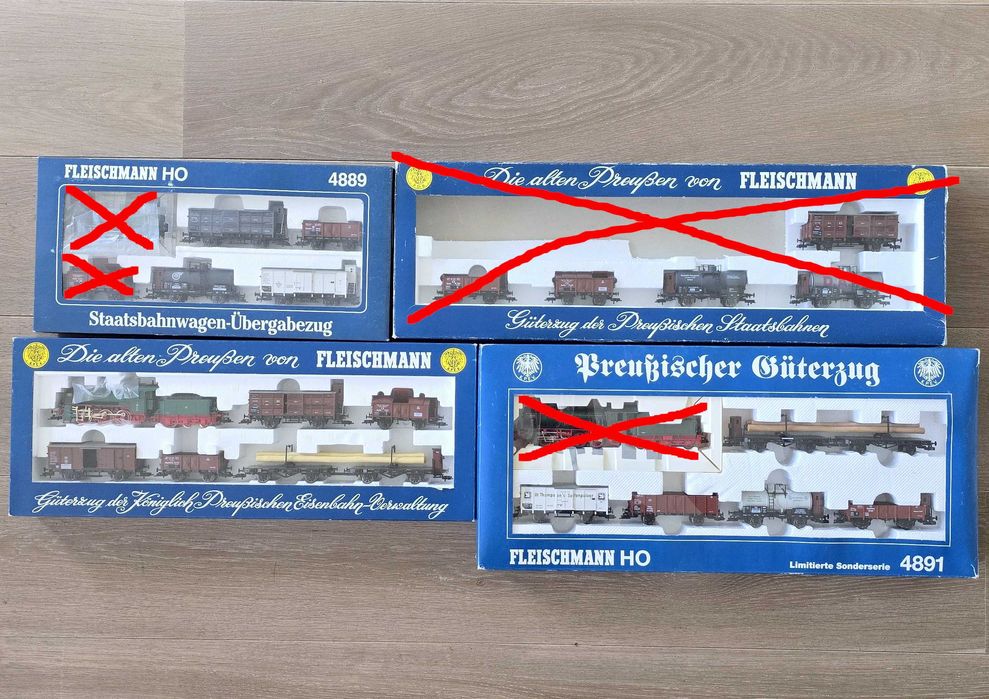 3 zestawy Fleischmann z I epoki