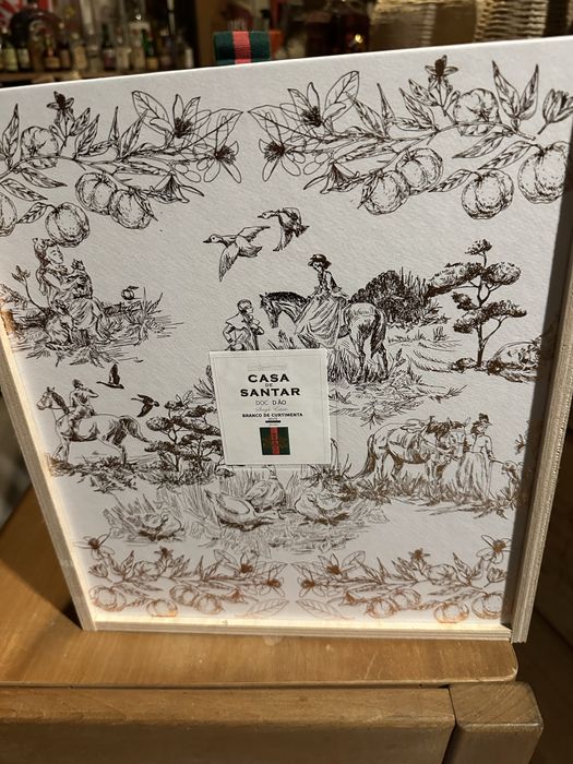 Caixa de vinho em madeira para 3 garrafas