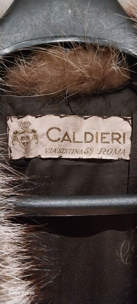 Casaco vintage de pele de raposa