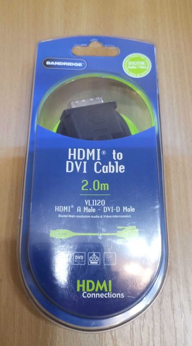 кабель Bandridge HDMI to DVI cable 2 метра