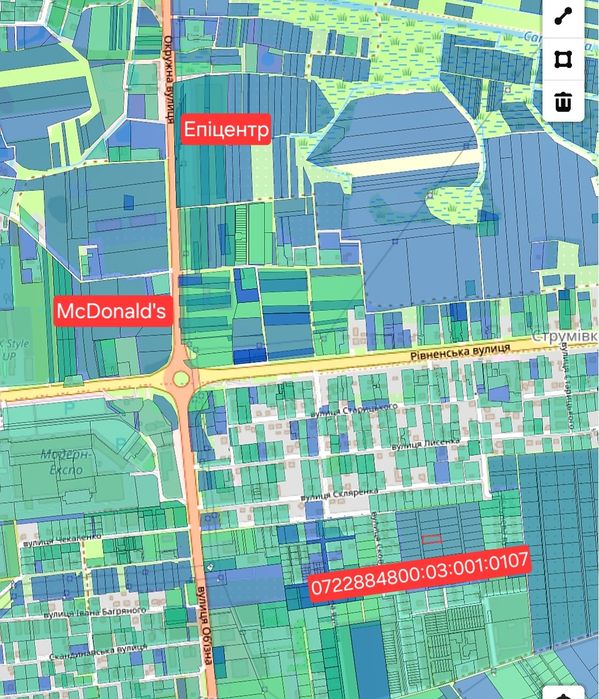 Струмівка,  10.6 сот
