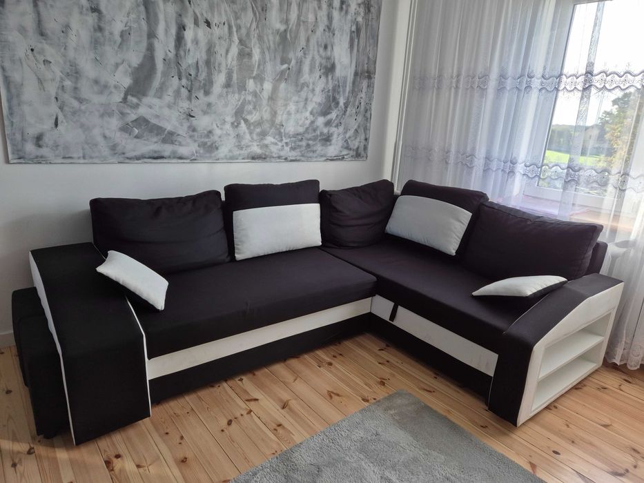 Narożnik Grande półka pufy Funkcja spania