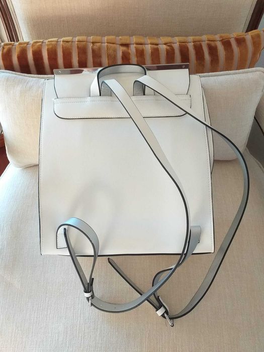 Mala Tipo Mochila Branca Zara - Como Nova