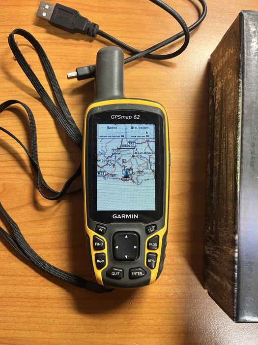 Туристичний Навігатор Garmin GPSMAP 62 gps